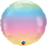 Pastel Ombre Foil 45cm Balloon #97430