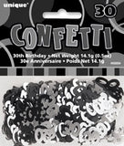 30th Birthday Scatters Black & Silver 14g