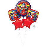 Super Hero Girls Foil Bouquet Kit 5 pk INFLATED #33227