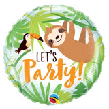 Let's Party Toucan & Sloth Foil Shape 45cm (18") #12254