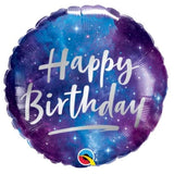 Happy Birthday Galaxy Foil 45cm INFLATED #12271
