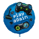 GAMER GAMING BALLOON KIT 2 FOIL BALLOONS CREATES 1 JUMBO 3D BALLOON 63.5CM 25" #18289