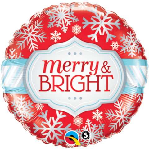 Merry & Bright Snowflakes Foil 45cm (18") #18923