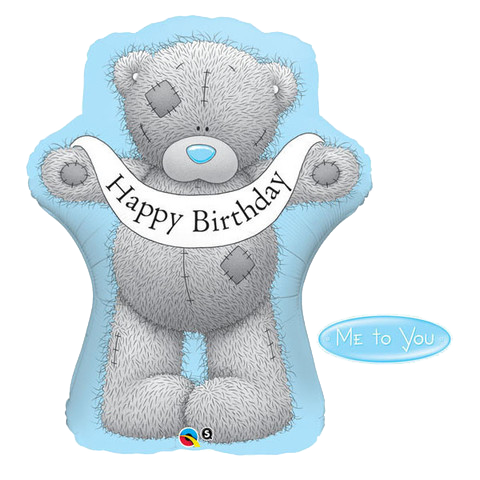 Happy Birthday Teddy Shaped Foil Balloon #16624