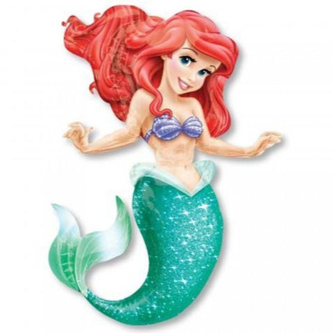 Ariel the Little Mermaid Disney Foil Airwalker INFLATED Balloon #110069