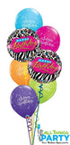 Happy Birthday Leopard Balloon Dazzler Bouquet #50555