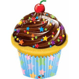 Cupcake Chocolate Frosting Foil Supershape Balloon #30697