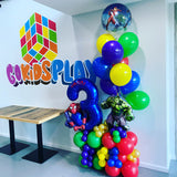Grand Balloon Number Marquee Design- Choose Theme & Age