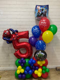 Grand Balloon Number Marquee Design- Choose Theme & Age