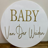 Personalised Disc -White, Black or Clear HIRE