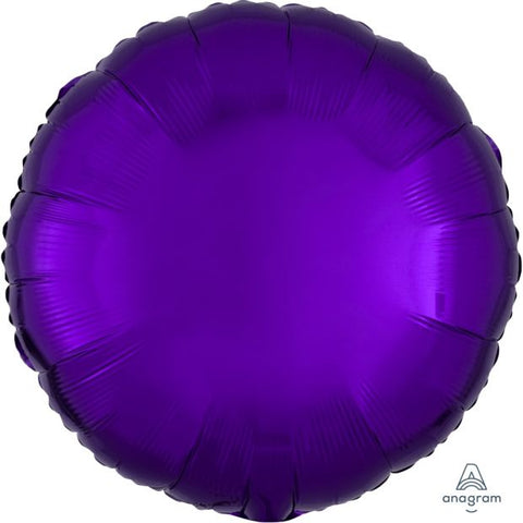Metallic Purple Foil Solid Colour Round INFLATED 45cm (18") #20597