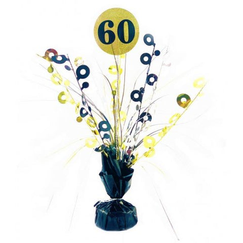 #60 Black & Gold Centrepiece Weight 165gm  #207379