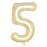 50th Giant INFLATED Helium Number Balloons 22 Colours to choose from