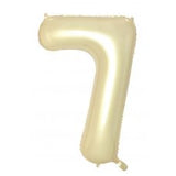 7th Birthday Giant INFLATED Helium Numbers -Choose from 22 colours