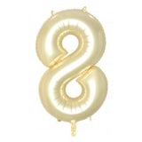 80th Giant INFLATED Helium Number Balloons 22 Colours to choose from