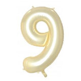 9th Birthday Giant INFLATED Helium Number- 22 colours to choose from