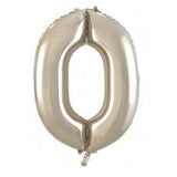 Giant INFLATED Champagne Number Zero 0 Foil 86cm Balloon #231690