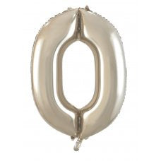 Giant INFLATED Champagne Number Zero 0 Foil 86cm Balloon #231690