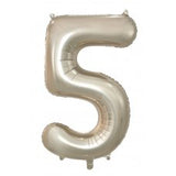 50th Giant INFLATED Helium Number Balloons 22 Colours to choose from