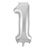 1st First Birthday Giant INFLATED Helium Balloon Numbers - Choose from 23 colours