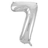 70th Giant INFLATED Helium Number Balloons 22 Colours to choose from