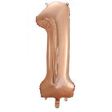 1st First Birthday Giant INFLATED Helium Balloon Numbers - Choose from 23 colours