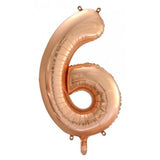 6th Birthday Giant INFLATED Helium Numbers -Choose from 22 colours