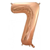 70th Giant INFLATED Helium Number Balloons 22 Colours to choose from
