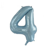 4th Birthday Giant Helium Numbers -INFLATED Choose from 22 colours