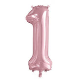 1st First Birthday Giant INFLATED Helium Balloon Numbers - Choose from 23 colours