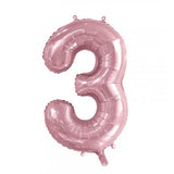 3rd Birthday Giant INFLATED Helium Numbers -Choose from 22 colours