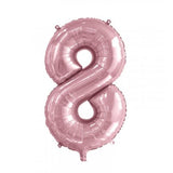 80th Giant INFLATED Helium Number Balloons 22 Colours to choose from