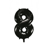80th Giant INFLATED Helium Number Balloons 22 Colours to choose from