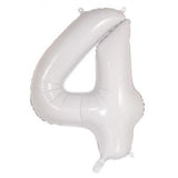 4th Birthday Giant Helium Numbers -INFLATED Choose from 22 colours