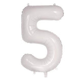 50th Giant INFLATED Helium Number Balloons 22 Colours to choose from