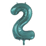 2nd Birthday Giant INFLATED Helium Numbers -22 colours to choose from