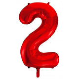 2nd Birthday Giant INFLATED Helium Numbers -22 colours to choose from