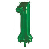 1st First Birthday Giant INFLATED Helium Balloon Numbers - Choose from 23 colours