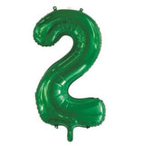 2nd Birthday Giant INFLATED Helium Numbers -22 colours to choose from