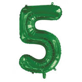 50th Giant INFLATED Helium Number Balloons 22 Colours to choose from