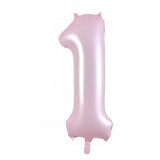 1st First Birthday Giant INFLATED Helium Balloon Numbers - Choose from 23 colours