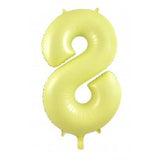 80th Giant INFLATED Helium Number Balloons 22 Colours to choose from