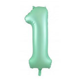 1st First Birthday Giant INFLATED Helium Balloon Numbers - Choose from 23 colours