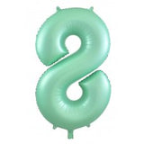 80th Giant INFLATED Helium Number Balloons 22 Colours to choose from