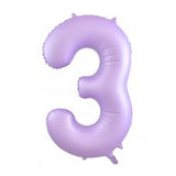 30th Giant INFLATED Helium Number Balloons-22 colours to choose from