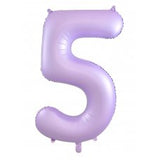 50th Giant INFLATED Helium Number Balloons 22 Colours to choose from