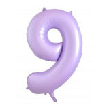 90th Giant INFLATED Helium Number Balloons 22 Colours to choose from