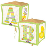 Baby Blocks Foil Cubez Balloon #28380