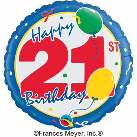 Foil 45cm (18") 21st Birthday #26016