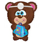 Bear Get Well Soon Foil Junior Shape Balloon INFLATED #434109